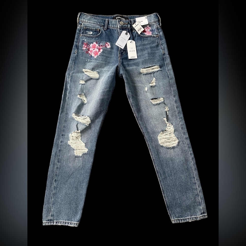 Express Vintage Skinny High Rise Jeans Women Size 0 new